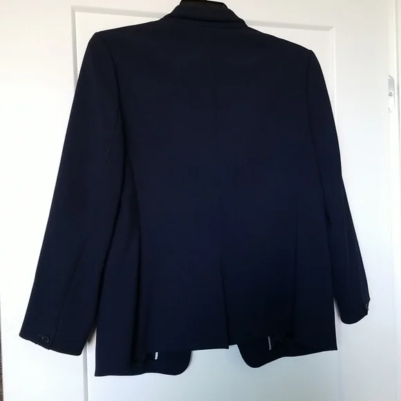 J Crew Regent Navy Blue Blazer Single Button Size 14